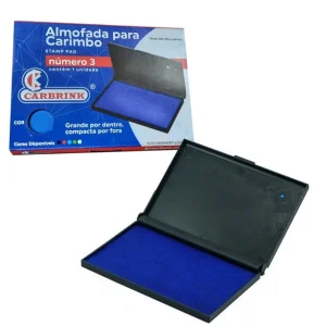 Almofada para carimbo #3 azul Carbrink Pct/12