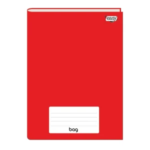 Caderno broch.1/4 80f.CD easy verm. Baag Pct/5