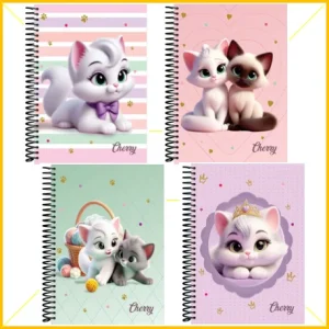Caderno 1/4 esp.CD 80f.cherry BAAG