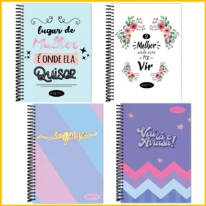 Caderno univ.01M CD 80f. pretty BAAG Pct/4