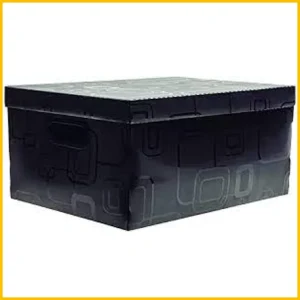 Caixa organiz.plast.42x31x20cm preta Dello