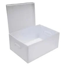 Caixa organizadora 21,2x28x37cm cristal Polibras