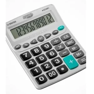Calculadora eletr.mesa CC4001 prata 12dig.BRW