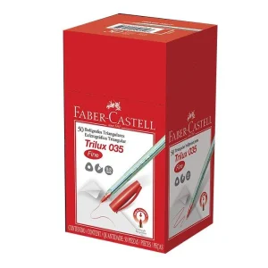 Caneta 035f trilux verm.Faber castell
