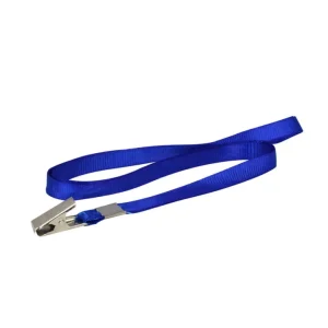 Cordão para crachá azul 40cm DAC Pct/10