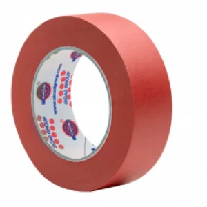 Fita adesiva 24mmX50mt cor vermelha Eurocel