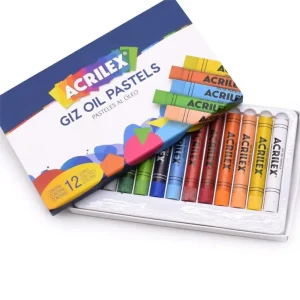 Giz oil pastels 12cores Acrilex CX/12