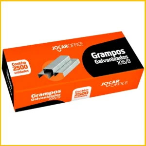 Grampos 106/8 galvanizado 2500und Leonora