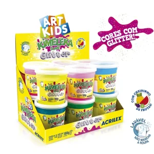 Kimeleka slime gliter art kids180g Acrilex CX/12