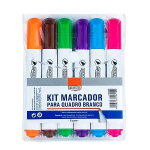 Marcador quadro bco. 6cores BRW