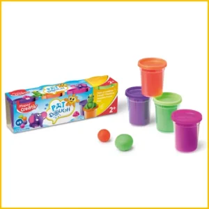 Massa modelar pote fluo 114g.x 4cores Maped