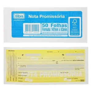 Nota promissoria pq.Blc.50f.Tilibra Pct/10