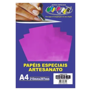 Papel A4 lamicote 250gm2 10f.rose gold Offpaper