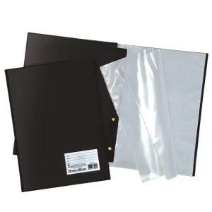 Pasta catalogo oficio 100sacos fino visor preta Dac