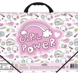 Pasta maleta 43mm girl power Dello