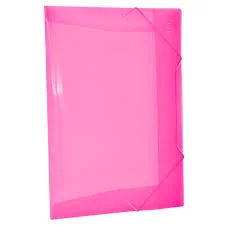 Pasta plast.elástico 332x232mm rosa Dac Pct/10und