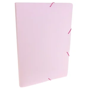 Pasta plast.linho serena 2cm rosa Dello