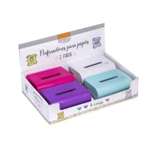 Perfurador 15fls.PF2001 color med. BRW