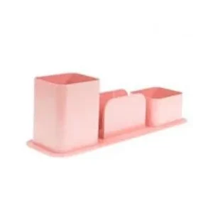 Porta trio plastico rosa claro Dello