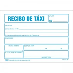 Recibo de taxi Blc.50f.Tilibra