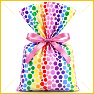 Saco de presente 60x90cm bolas cores VMP Pct/50