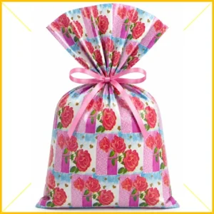 Saco de presente 25x37cm flores sortido VMP Pct/50