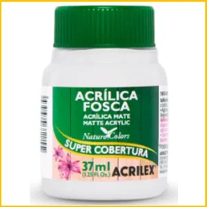 Tinta acrilica 37ml.branco #519 Acrilex Pct/12
