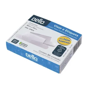 Visor+etiqueta de pasta suspensa 50und Dello CX/20