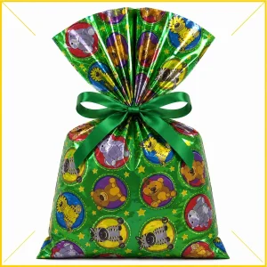 Saco de presente 20x30cm bichos 2 VMP Pct/50
