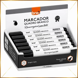 Marcador quadro bco.rec CA6012 preto BRW